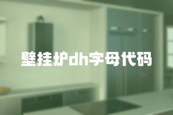 壁掛爐dh字母代碼
