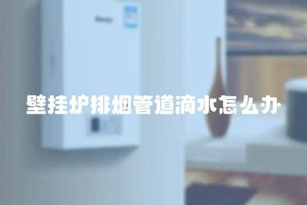 壁掛爐排煙管道滴水怎么辦