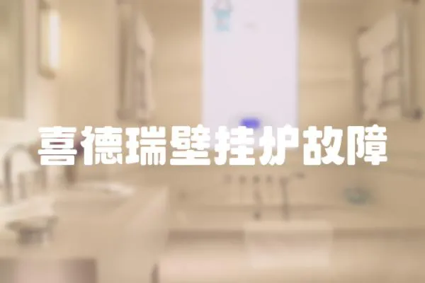 喜德瑞壁掛爐故障