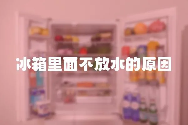 冰箱里面不放水的原因