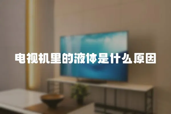 電視機(jī)里的液體是什么原因