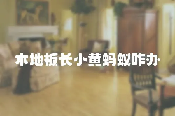 木地板長小黃螞蟻咋辦