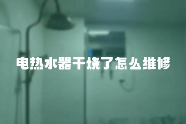 電熱水器干燒了怎么維修