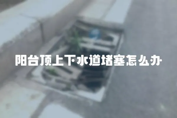 陽臺頂上下水道堵塞怎么辦