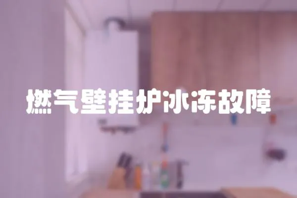 燃氣壁掛爐冰凍故障