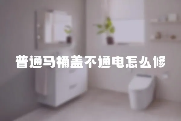 普通馬桶蓋不通電怎么修
