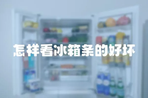 怎樣看冰箱條的好壞