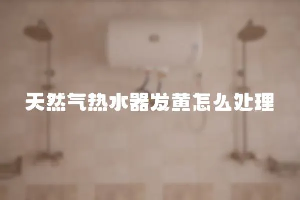 天然气热水器发黄怎么处理