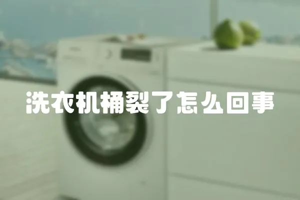 洗衣機桶裂了怎么回事