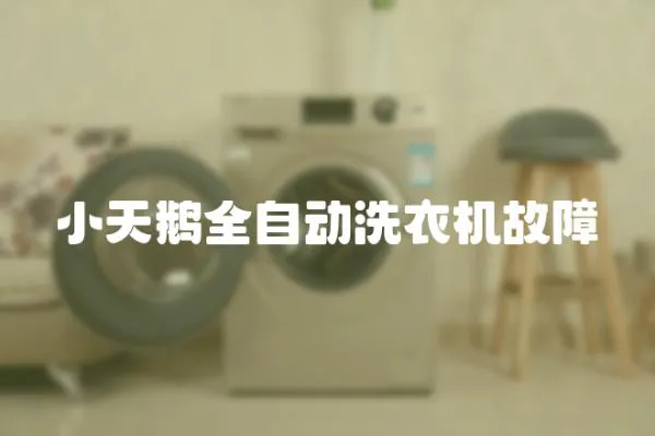小天鵝全自動洗衣機故障