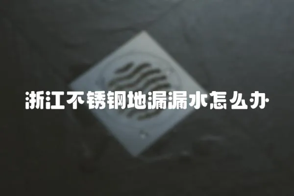 浙江不銹鋼地漏漏水怎么辦