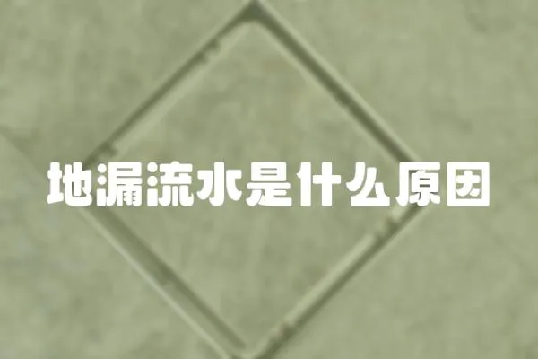 地漏流水是什么原因
