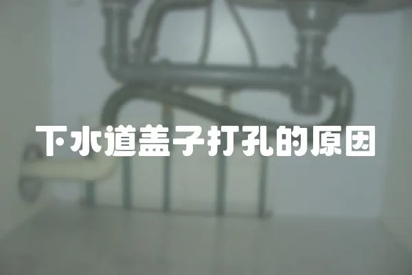 下水道蓋子打孔的原因