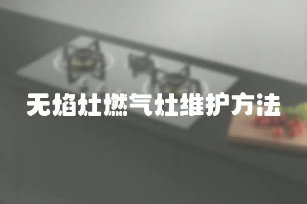 無焰灶燃氣灶維護方法