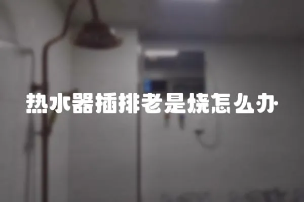 熱水器插排老是燒怎么辦