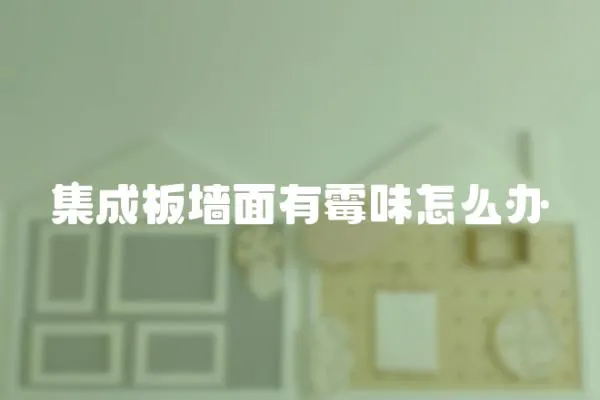 集成板墻面有霉味怎么辦
