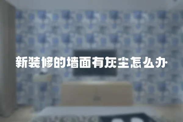 新裝修的墻面有灰塵怎么辦