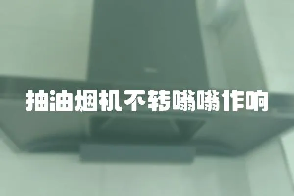 抽油煙機(jī)不轉(zhuǎn)嗡嗡作響