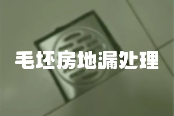 毛坯房地漏處理