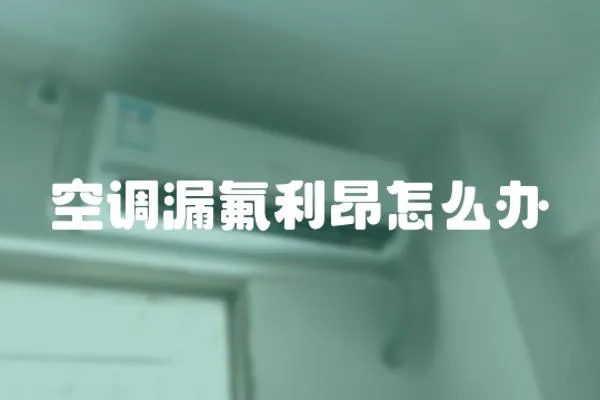 空調漏氟利昂怎么辦