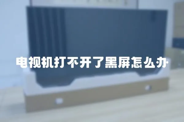 電視機打不開了黑屏怎么辦