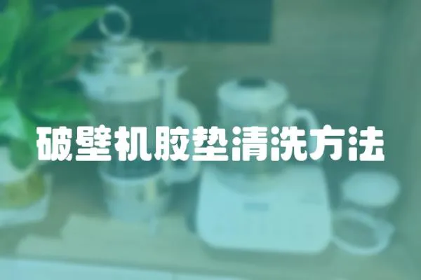 破壁機膠墊清洗方法
