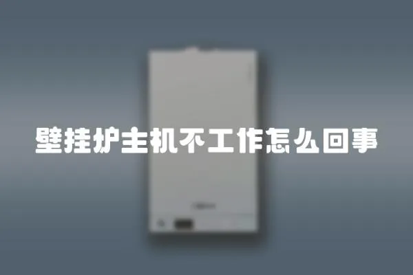 壁掛爐主機不工作怎么回事