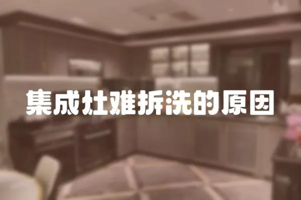 集成灶難拆洗的原因