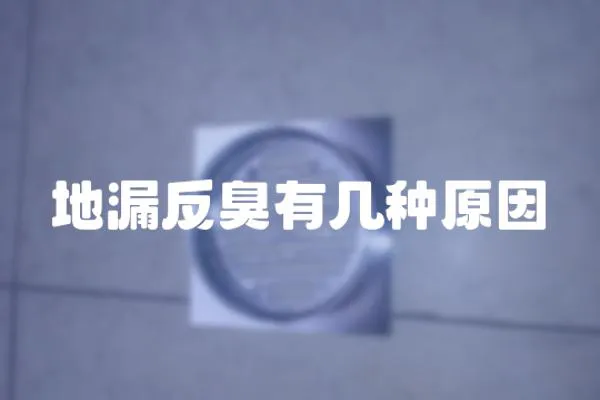 地漏反臭有幾種原因