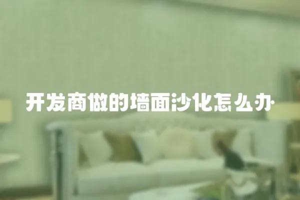 開發(fā)商做的墻面沙化怎么辦