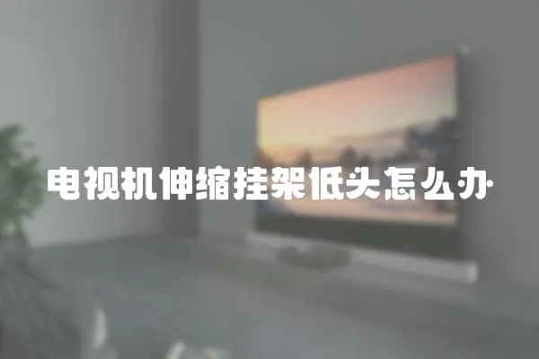 電視機伸縮掛架低頭怎么辦