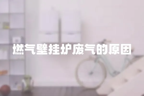 燃氣壁掛爐廢氣的原因