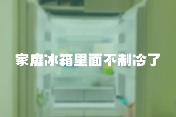 家庭冰箱里面不制冷了