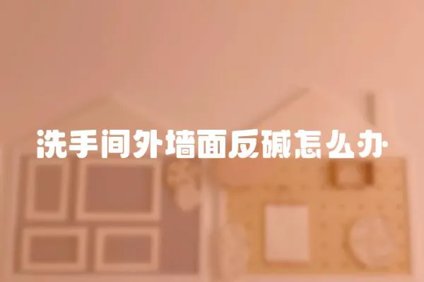 洗手間外墻面反堿怎么辦