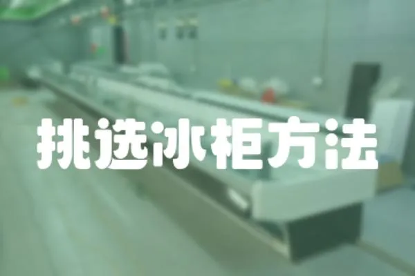 挑選冰柜方法