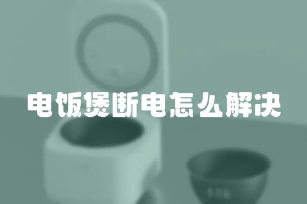 電飯煲斷電怎么解決