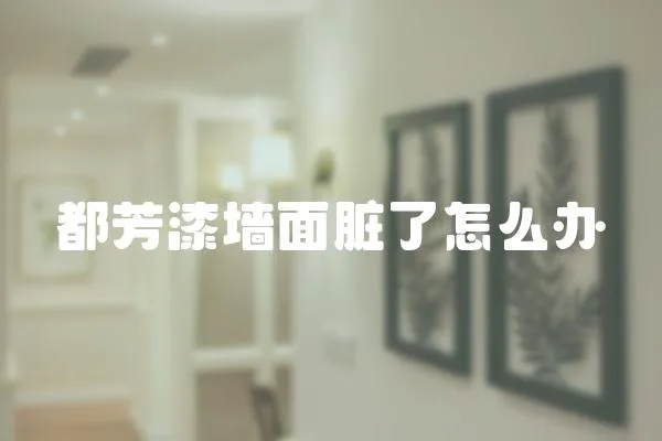 都芳漆墻面臟了怎么辦