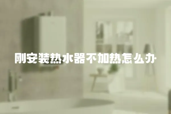 剛安裝熱水器不加熱怎么辦