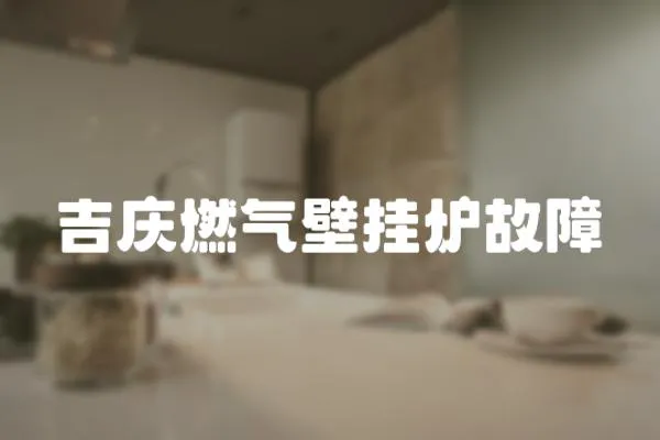 吉慶燃氣壁掛爐故障