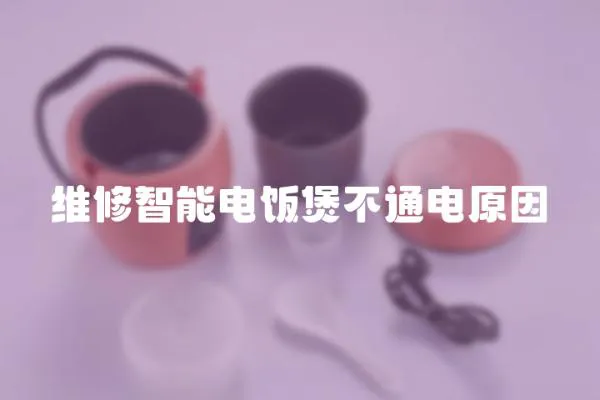 維修智能電飯煲不通電原因