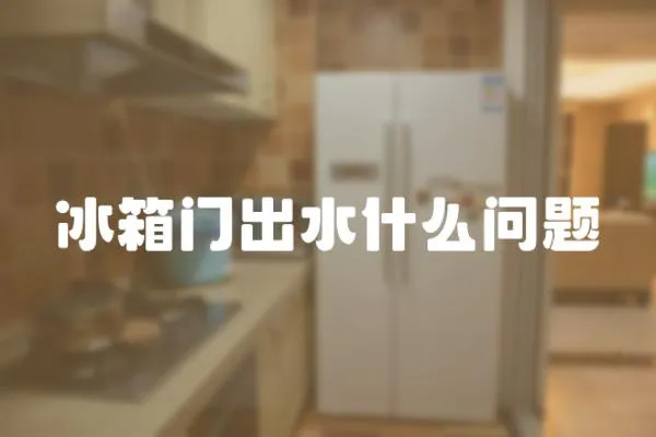 冰箱門出水什么問題