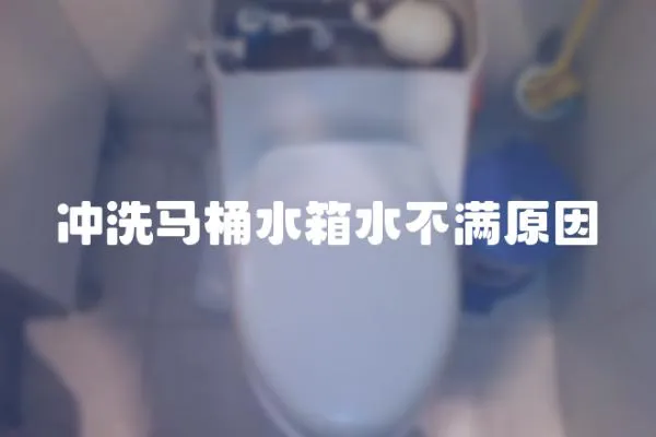 沖洗馬桶水箱水不滿原因