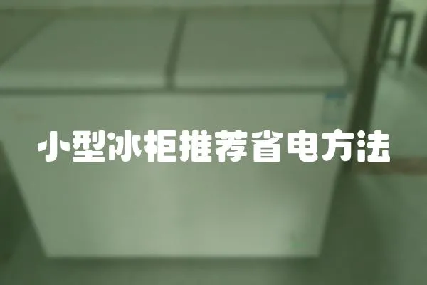 小型冰柜推薦省電方法