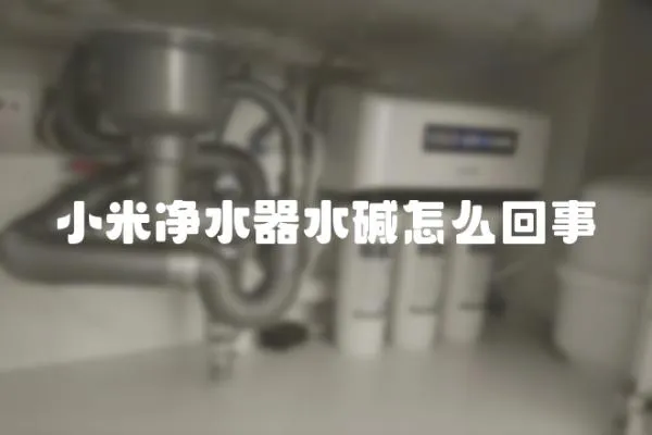 小米凈水器水堿怎么回事