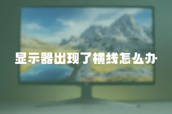 顯示器出現(xiàn)了橫線怎么辦