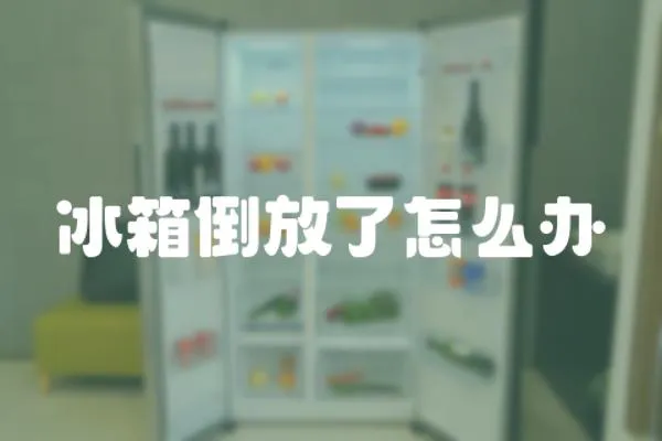 冰箱倒放了怎么辦
