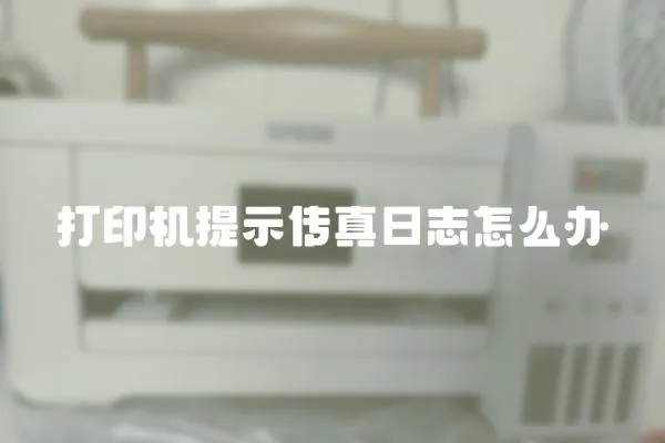 打印機提示傳真日志怎么辦