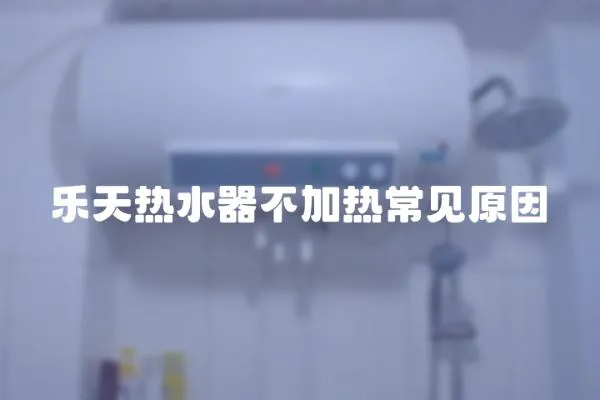 樂天熱水器不加熱常見原因