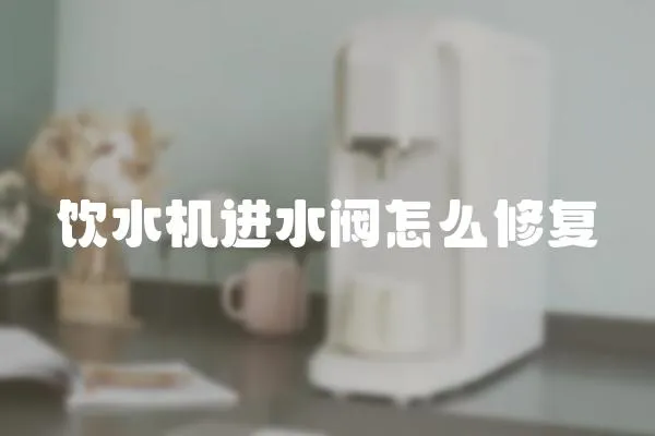 飲水機進水閥怎么修復