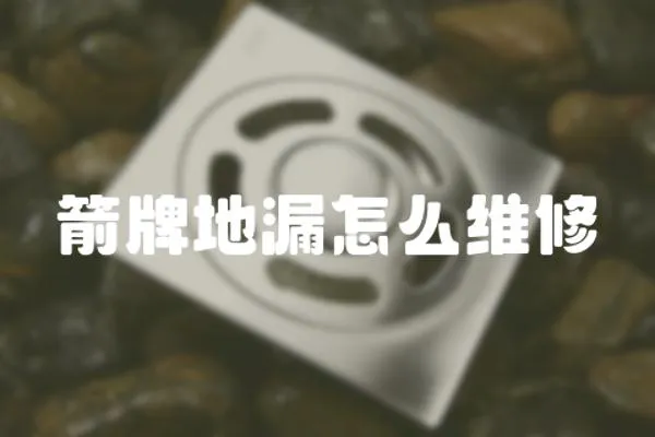 箭牌地漏怎么維修